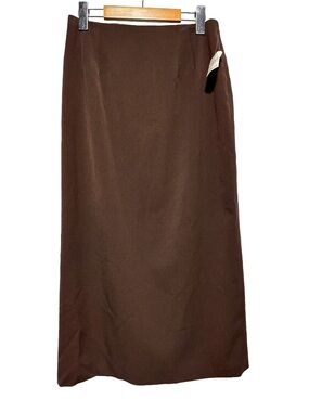 Sage West Brown Prairie Maxi Skirt Western Cowgirl Ranch NWT 6